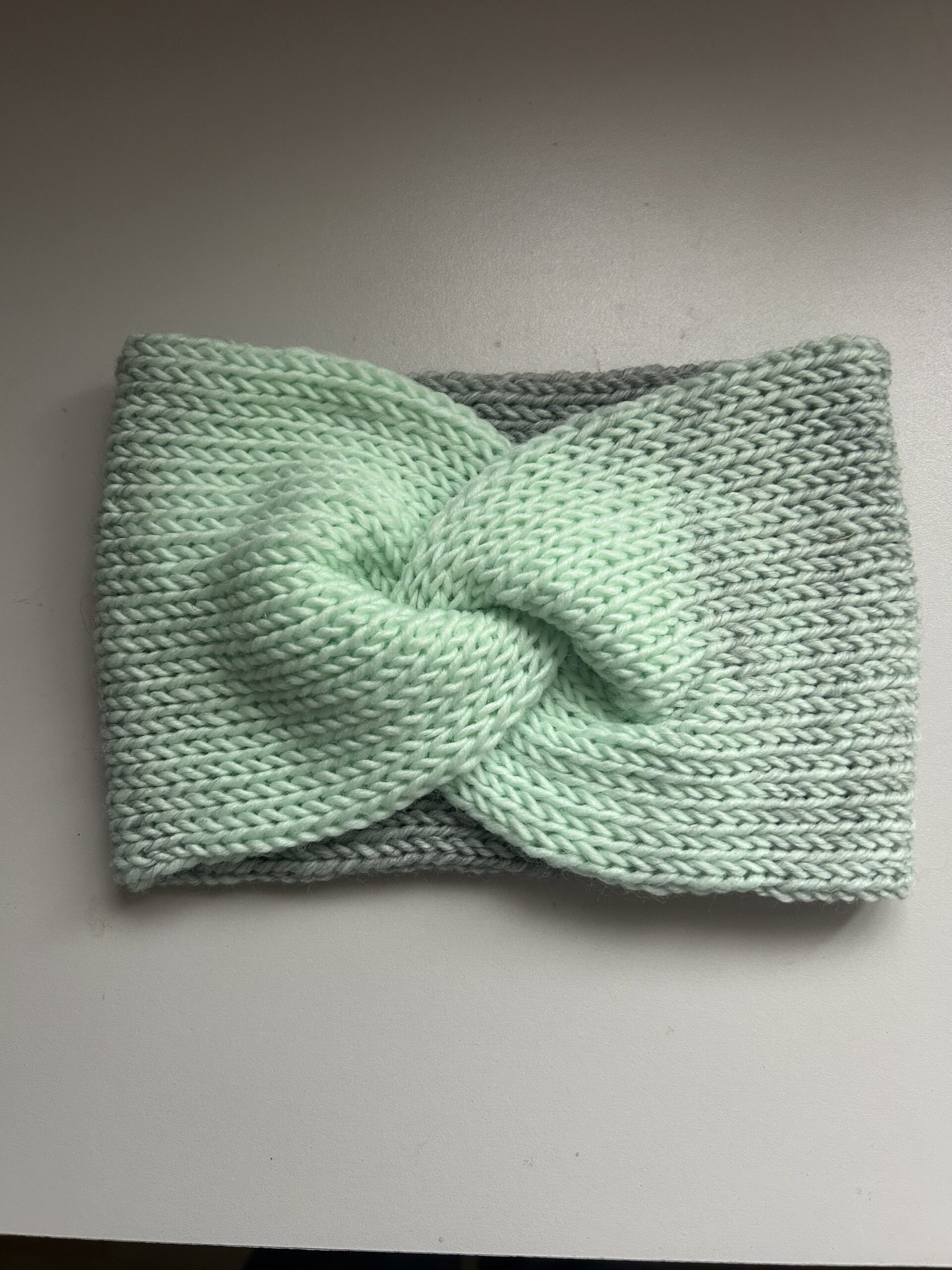 Mint & Grey Ear Warmer