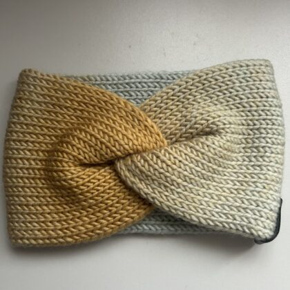 Mustard & grey Ear Warmer